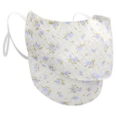 인콘트로 아사 자외선 차단 2단 스포츠 골프 마스크, 로즈 하늘색, 1개