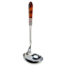 BUGATTI 阿拉丁 裝飾環 霧面 斯普雷德 湯勺, 1個, 玳瑁色