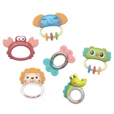 KIDS Pangpang 我們寶寶搖鈴綜合遊戲組 6入, 1套, 混色