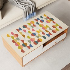 好物良品 好物設計軟玻璃防燙防刮隔熱桌墊, 歡樂多巴胺, 140 x 80cm, 1個
