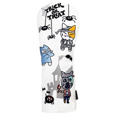 SEVEN HILLS 萬聖節限定高爾夫木桿桿頭套, 黑色, 1個