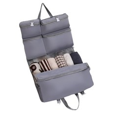 可懸掛 7合1 衣物收納袋 1個 灰色