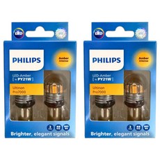 PHILIPS 飛利浦 LED燈泡 單芯 黃光, 2個, S25