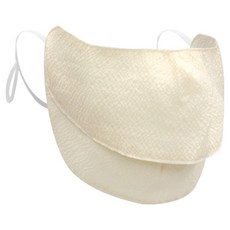 인콘트로 아사 자외선 차단 2단 스포츠 골프 마스크, 솔리드 아이보리, 1개