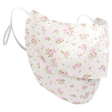 인콘트로 아사 자외선 차단 2단 스포츠 골프 마스크, 로즈 분홍색, 1개