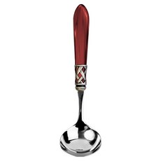 BUGATTI Aladdin 裝飾環 霧面 醬汁勺 湯勺, 酒紅色, 1個