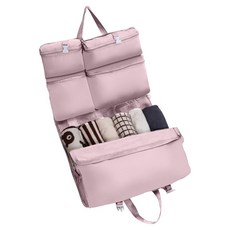 可懸掛 7合1 分格衣物收納袋 1個 粉色 好幫手