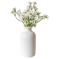 FLORAL M 仿真花 法式小野菊花禮, 1個, 白色