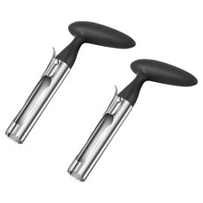 YOL 蘋果去核器 蘋果籽去除器 銀黑色, 2個