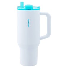 cook power 鍋寶 珍珠粗吸管陶瓷手把杯, 極靜白, 1.2L, 1個