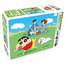 Haksanpub 鶴山文化社 蠟筆小新不聽話拼圖 家庭郊遊, 150件, 1個, 混合色