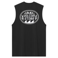 Volcom 男士獨家防磨背心T恤 VA252RG202, 黑色