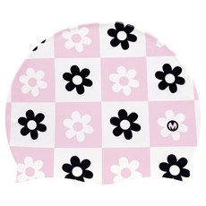 Moa 矽膠泳帽, 1個, 格子小花