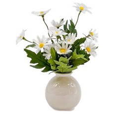 Floral M 花藝 迷你法式小野菊仿真花禮, 1組, 白色