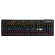 MSI FORGE 유선 게이밍 키보드, 혼합색상, GK300, 청축 혼합색상, GK300, 청축
