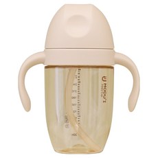 MODU'I 嬰幼兒用頂級PPSU吸管杯, 300ml, 1個, 象牙白