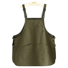 正直生活 口袋圍裙, 卡其色, 1個