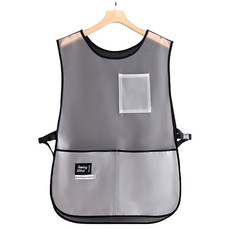 바른리빙 우레탄 방수 메쉬 조끼 앞치마, 화이트, 1개