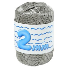 앵콜스 뜨개실 2mm, 103 메탈 앤틱실버, 1개