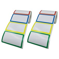 Khohimo 標籤貼紙 索引貼 捲筒式 5W0346, 250入, 2套, 混色