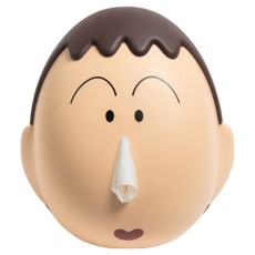 pokamori 蠟筆小新 阿呆鼻涕公仔 壁掛式衛生紙盒, 1個, 混合色