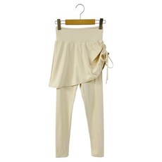 女款 Nuaro 抓皺綁帶水上裙式內搭褲 泳裝 cpbw142k55, 奶油色(Cream)