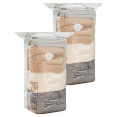 이불 정리 진공 압축팩, 2개, 1개입