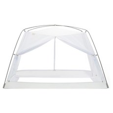 BYMOM 10年床用蚊帳帳篷無底基本型+收納用防塵袋組, 奶油白