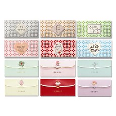 Youngwon 祝賀信封 P6 6款 + P8 6款組合, 混合顏色, 1套