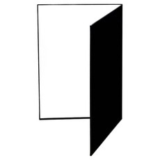 ALLISYOU 反光卡 反光板 白色 黑色 A3, 1個, 單一商品