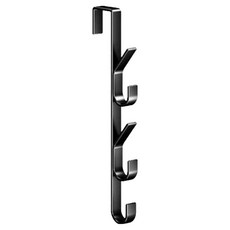 네이처스파머 탄소강 문뒤 5단 후크 걸이, 블랙, 1개