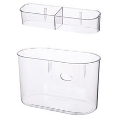 Ttabongoppa 壁掛式免鑽孔掛架 支架 排水桶 雨傘架 JNHA1938, 1個, 透明