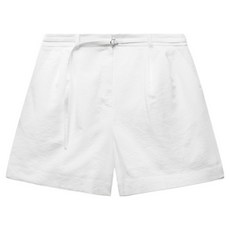 미쏘 여성용 린넨라이크 4부 밸티드 쇼츠