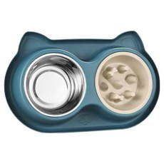 狗狗防噎食碗, 1個, 藍色
