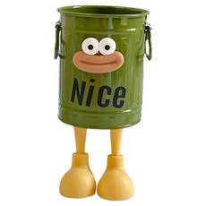 모두템 귀여운 데스크 필기구 수납꽂이, 그린, 1개