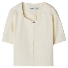 미쏘 여성용 버튼 포인트 반팔 자켓