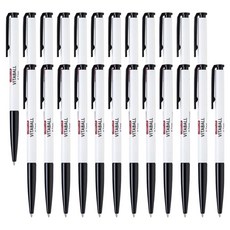 Lineplus Vitaball 原子筆 黑色筆芯 0.7mm, 24支, 白色