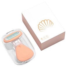 SokSokChaeum 女性用防刮傷便攜式除毛刀 橘色 11 x 7.8 cm, 1入, 1個