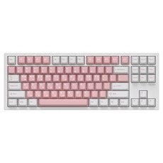 COX VIA 실리콘 사운드 뎀퍼 유무선 기계식 키보드, Pink, CSK88, 제조사축