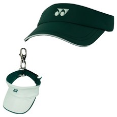 YONEX 遮陽帽 255CC003U + 鑰匙圈 255AA002U 套組, 1套, GREEN(遮陽帽), PALE MINT(鑰匙圈)