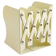 맙소샵 늘어나는 탁상용 자바라 책꽂이 북엔드 BRP435, 옐로우
