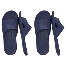 寢室安居 EVA防滑靜音拖鞋 44~45 2雙 藏青色 室內居家