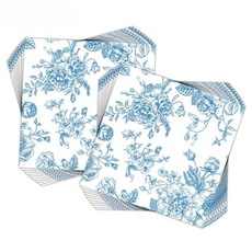 Ilsangsokbanzzak 藍色花朵設計餐巾紙, 20件, 混色, 5個