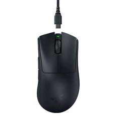 레이저 DeathAdder V3 Pro 마우스 + HyperPolling Dongle 번들팩 세트, 블랙