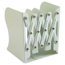 맙소샵 늘어나는 탁상용 자바라 책꽂이 북엔드 BRP435, 그린