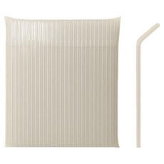 스완 자바라 빨대 투명 7 x 210 mm, 1개, 500개입