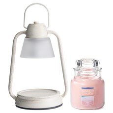 YANKee CANDLe 罐裝蠟燭 + Beacon 迷你融蠟燈禮盒組, 香檳, 粉紅沙灘