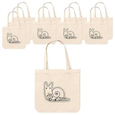 민화샵 에코백 만들기 달팽이 UDPFB0018, 10세트, 혼합색상