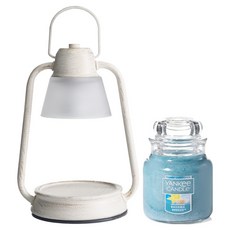 YANKee CANDLe 小蠟燭罐 + Beacon 迷你融蠟燈禮盒組, 香檳色, 巴哈馬微風