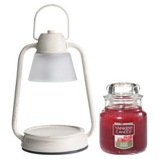 YANKee CANDLe 瓶中燭 + Beacon 迷你融蠟燈禮盒組, 香檳, 黑櫻桃